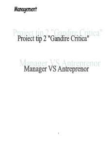Manager vs Antreprenor - Pagina 1