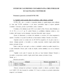 Calculatia Costurilor la Societatea Comercială Rovel SRL Ploiești - Pagina 3