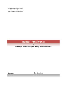 Banca Transilvania și Facilitățile Oferite Clienților de Tip Persoană Fizică - Pagina 1