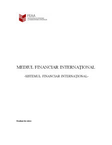 Mediul Financiar Internațional - Pagina 1