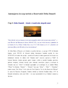 Amenajarea în scop turistic a Rezervației Delta Dunării - Pagina 3
