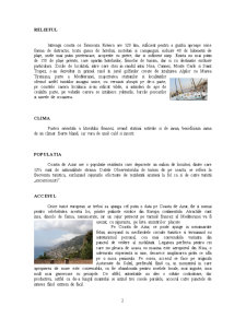 Studiu privind valorificarea potențialului turistic - Coasta de Azur - Pagina 2