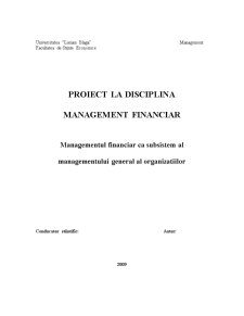 Managementul Finaciar ca Subsistem al Managementului General - Pagina 3