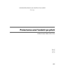 Proiectarea unei fundații pe piloți - Pagina 1