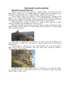 Itinerar pe circuitul Chișinău - Butuceni - Tipova - Saharna - Mânăstirea Curchi - Capriana - Mileștii Mici - Pagina 5