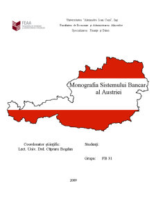 Monografia Sistemului Bancar din Austria - Pagina 1