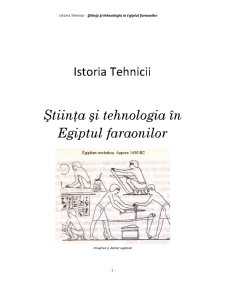Știința și Tehnologia în Egiptul Faraonilor - Pagina 2