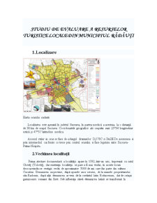 Studiu de evaluare a resurselor turistice locale din municipiul Rădăuți - Pagina 1
