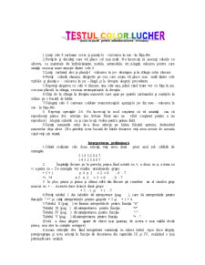 Testul culorilor - Luscher - Pagina 1