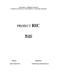 WiFi - Proiect RIC - Pagina 1