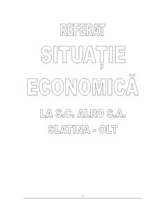 Situația economică la SC ALRO SA Slatina - Pagina 1