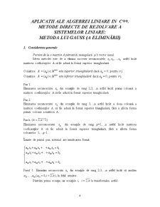 Aplicații ale algebrei liniare în C++ - Pagina 1