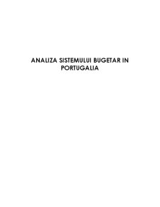 Sistemul Bugetar în Portugalia - Pagina 1