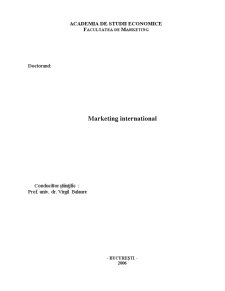 Strategii de Marketing ale Companiilor Multinaționale pe Piața de Tutun din România - Pagina 1