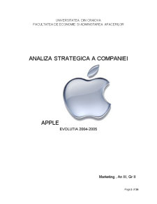 Analiză strategică - Apple - Pagina 1