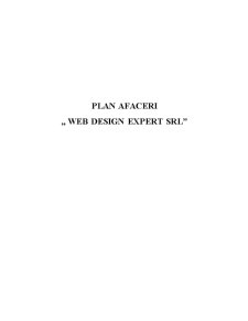 Plan de Afacere pentru Deschiderea unei Firme de Web Design - Pagina 1
