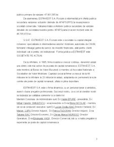 Proiect practică - SSIF Estinvest SA Focșani - Pagina 3
