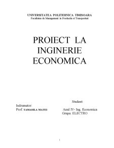 Diagnosticul Sistemului Economico-Ingineresc - Pagina 1