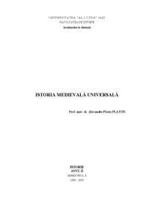 Istorie Medievală Universală - Pagina 1