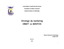 Strategii de Marketing Orbit vs Mentos - Pagina 1