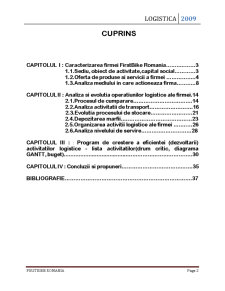 Analiza activității logistice la firma Firstbike România - Pagina 2