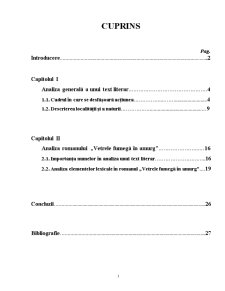 Analiza lexicală a romanului Vetrele fumegă în amurg de Bogdan Stihi - Pagina 1