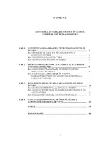 Auditarea Activității Juridice în Cadrul Curții de Conturi a României - Pagina 2