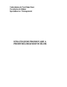 Strategii de Promovare a Produselor și Serviciilor - SC Mobam SA - Pagina 1