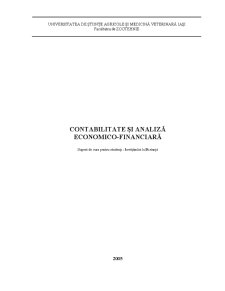 Contabilitate și Analiză economico-financiară - Pagina 1