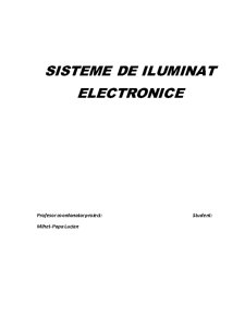 Proiect Sisteme de Iluminat Electrice - Pagina 1