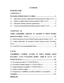 Studiul privind derularea unui credit pentru persoane juridice acordat de Banca Română pentru Dezvoltare GSG - Pagina 2