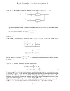 Teoria Sistemelor - Seturi de Probleme - Pagina 1