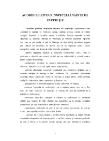 Acordul privind Inspecția Înainte de Expediție - Pagina 1
