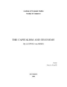 The Capitalism and Its Enemy by Ludwig von Mises - Pagina 1
