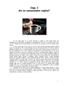Studiul de Marketing privind Oferta de Cafea și Implicațiile Sale în Consumul Alimentar - Pagina 1