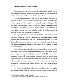 Niccolo Machiavelli - Profil Biografic - Pagina 1
