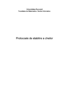 Protocoale de Stabilire a Cheilor - Pagina 1
