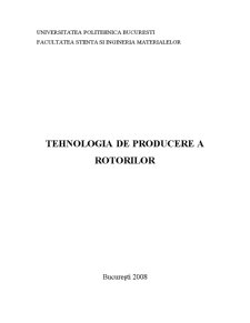 Tehnologia de Producere a Rotorilor - Pagina 1