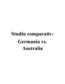 Studiu Comparativ - Germania vs Australia - Pagina 1