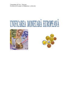 Unificarea monetară europeană - Pagina 1
