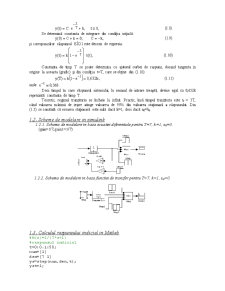 Studiu elementelor de întârziere de ordinul I și al sistemului automat liniar de ordinul II - Pagina 2
