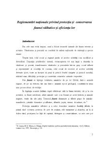 Reglementări Naționale privind Protecția și Conservarea Faunei Sălbatice și Eficiența Lor - Pagina 2