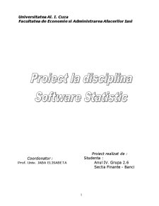 Proiect Software Statistic - Pagina 1