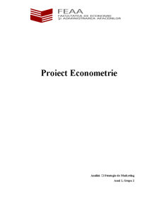 Proiect Econometrie - Iaurt - Pagina 1
