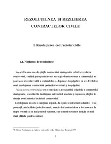 Rezoluțiunea și Rezilierea Contractelor Civile - Pagina 2
