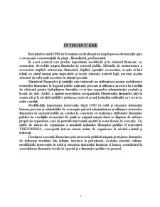 Studiul privind Activitatea Trezoreriei Publice pe Exemplul Municipiului Petroșani - Pagina 3