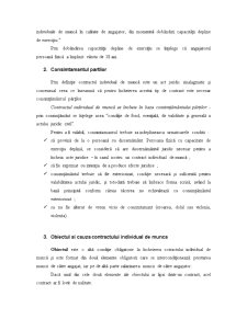 Condiții obligatorii de validitate a contractului individual de muncă - Pagina 4