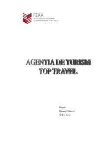 Agenția de turism Top Travel - Pagina 1