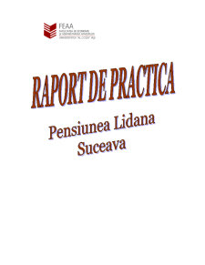 Raport practică - Pensiunea Lidana Suceava - Pagina 1
