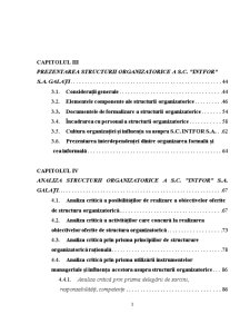 Perfecționarea structurii organizatorice a SC Intfor SA Galați - Pagina 3